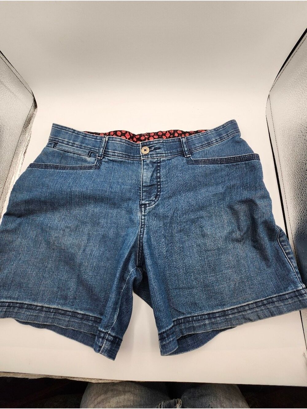 Lee Women's Denim Shorts - Medium Blue